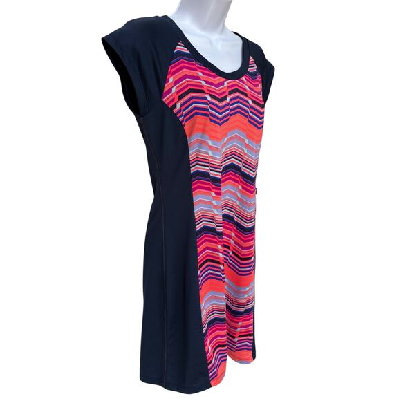 Title Nine Athletic Dress w Neon Geometric Design Tech Fabric Outdoors size S - Picture 6 of 12